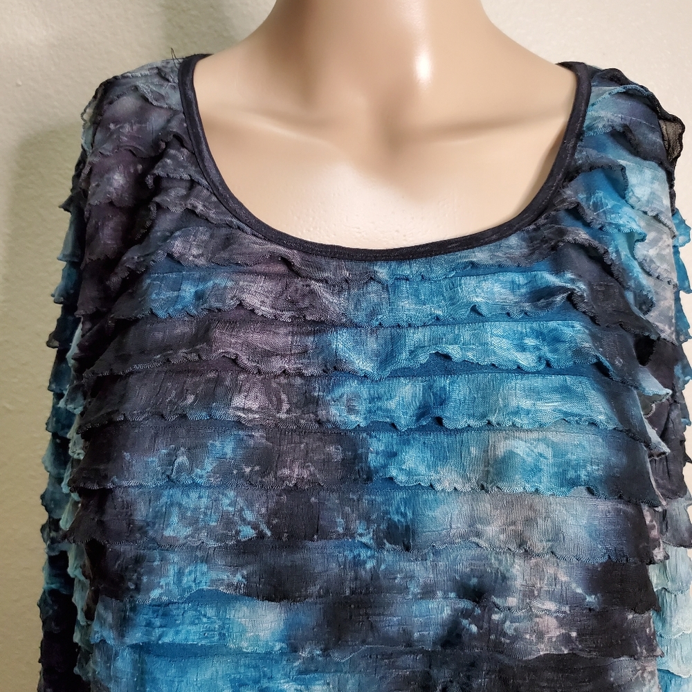 NOTATIONS RUFFLED  blouse - Picture 5 of 8